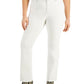 Calça jeans feminina plus size estilo &amp; co com corte boot-cut destruído, branca, tamanho 14W