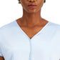 Blusa feminina Alfani com decote em V, azul, tamanho extragrande