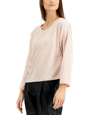 Alfani Women's Flared-Sleeve Top Red Size X-Large