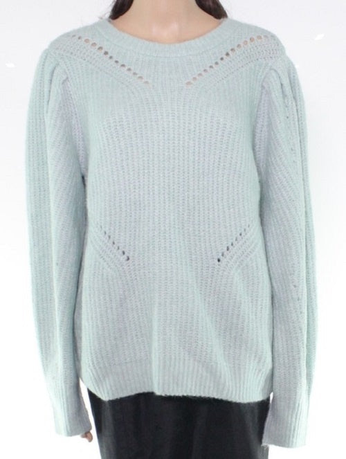 Suéter feminino com manga volumosa da INC International Concepts, verde, tamanho médio