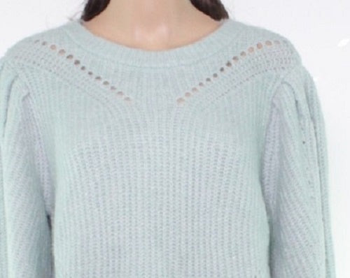 Suéter feminino com manga volumosa da INC International Concepts, verde, tamanho médio