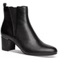 Botas femininas Alfani Zuri com salto bloco, pretas, tamanho 8,5 M