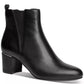 Botas femininas Alfani Zuri com salto bloco, pretas, tamanho 8,5 M