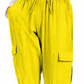 Calça jogger feminina utilitária INC International Concepts, amarela, tamanho grande