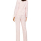 Le Suit Terno Feminino Riscas Laranja Tamanho 4 Petite