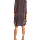 Vestido e jaqueta de malha amassada feminina R &amp; M Richards, tamanho 14 P, vermelho escuro