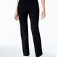 Calça feminina estilo &amp; co com controle de barriga e corte bootcut, preta, tamanho grande