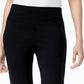 Calça feminina estilo &amp; co com controle de barriga e corte bootcut, preta, tamanho grande