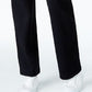 Calça feminina estilo &amp; co com controle de barriga e corte bootcut, preta, tamanho grande