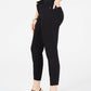 Calça skinny Curvy Ponte feminina da INC International Concepts, preta, tamanho 12