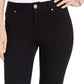 Calça skinny Curvy Ponte feminina da INC International Concepts, preta, tamanho 14