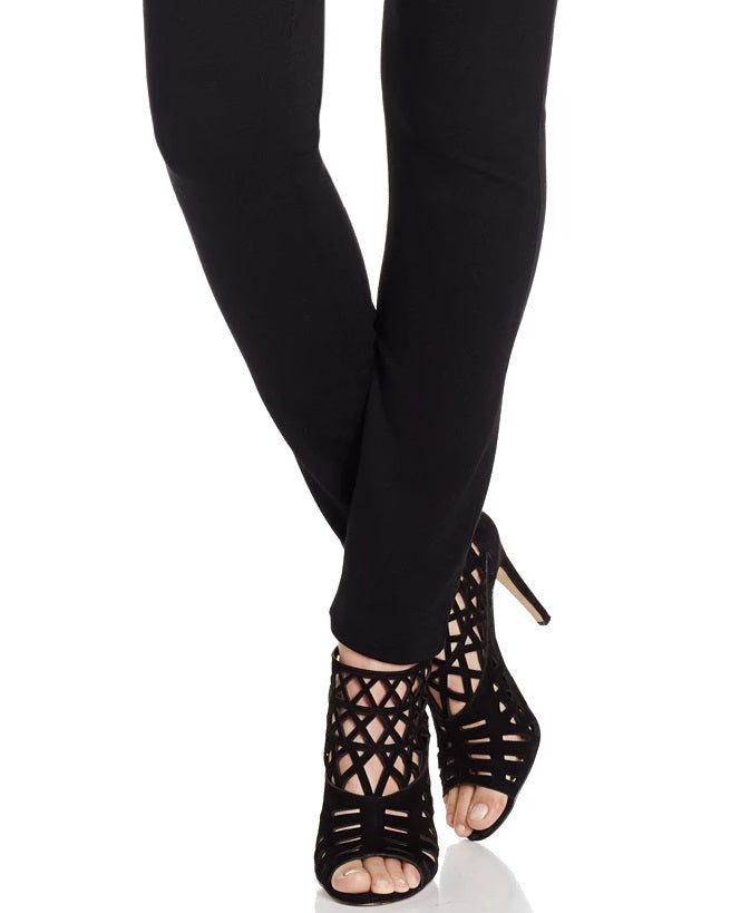 Calça skinny Curvy Ponte feminina da INC International Concepts, preta, tamanho 14