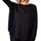 Camiseta feminina Cotton On Active Rib manga comprida preta pequena