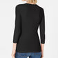 Top canelado feminino INC International Concepts, preto, tamanho extra pequeno
