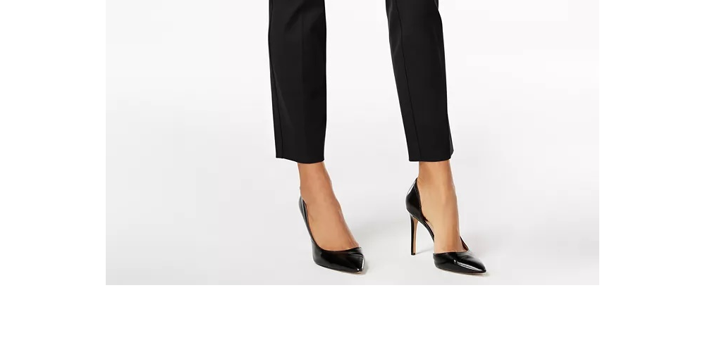 Calça Slim Feminina Alfani Preta Tamanho 4 P