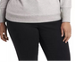 Vince Camuto Blusa feminina plus size com decote dobrável e manga comprida, cinza, tamanho 3X