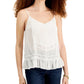Camisola ajustável com acabamento em renda Planet Gold Junior, branca, tamanho extrapequeno