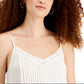 Camisola ajustável com acabamento em renda Planet Gold Junior, branca, tamanho extrapequeno