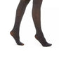 Meia-calça feminina DKNY com estampa de leopardo, cinza, tamanho pequeno