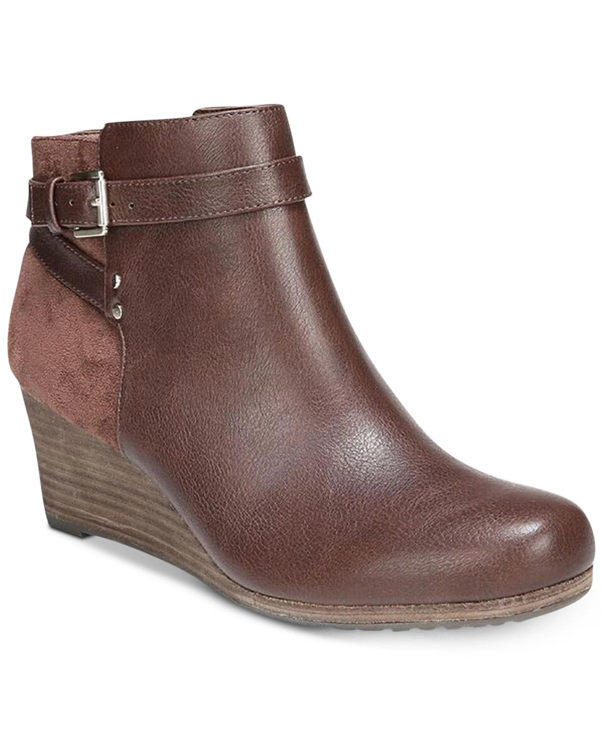 Botas femininas Dr. Scholl's Double Booties marrom tamanho 6,5 M