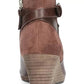 Botas femininas Dr. Scholl's Double Booties marrom tamanho 6,5 M