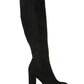 Botas sociais altas Circus By Sam Edelman Clairmont, sapatos femininos, pretos, tamanho 10 M