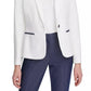 Tommy Hilfiger Blazer Feminino Piquet Knit Patch Branco Tamanho 8