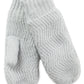 INC International Concepts Luvas de malha Chevron femininas cinza tamanho regular