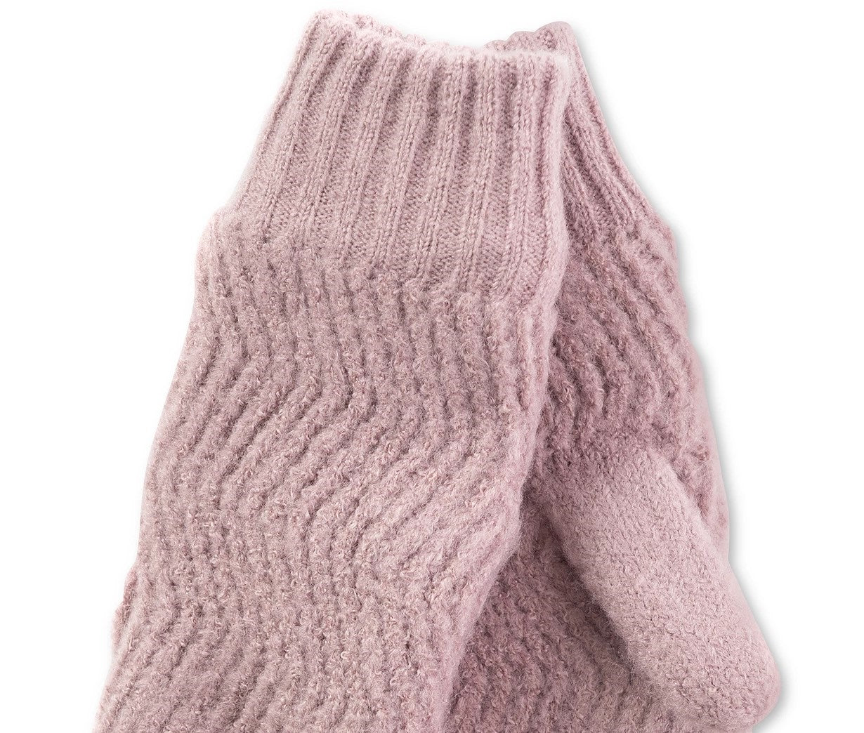 Luvas femininas de malha Chevron da INC International Concepts, rosa escuro, tamanho regular