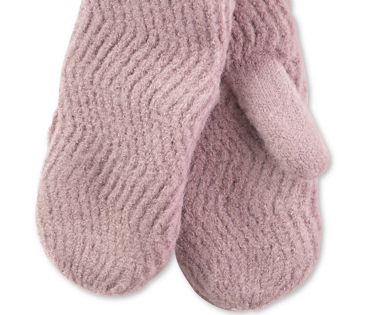 Luvas femininas de malha Chevron da INC International Concepts, rosa escuro, tamanho regular