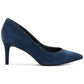 Alfani Step 'N Flex Jeules Sapatos de salto alto femininos, azul marinho, tamanho 6,5 M