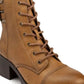Botas de combate femininas Sugar Kailey, marrom, tamanho 6 M
