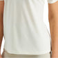 Blusa feminina JPR Studio com manga franzida, branca, tamanho grande
