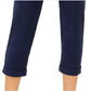 Calça curta com punho Michael Kors feminina, azul, tamanho grande