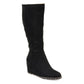 Botas femininas Journee Collection Comfort Parker, pretas, tamanho 8 M
