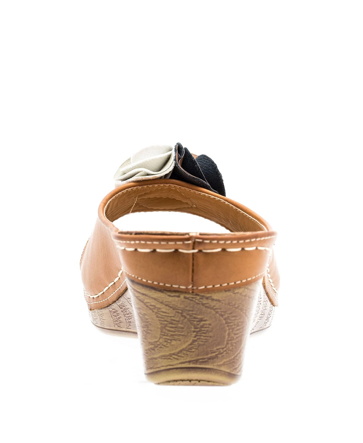 Sandália feminina Gc Shoes Sydney Wedge, marrom, tamanho 7,5 M