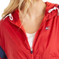 Jaqueta corta-vento feminina Tommy Hilfiger Sport Colorblocked azul tamanho grande