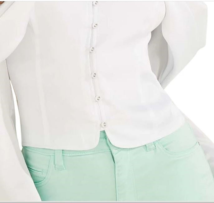 Blusa feminina Guess Yessica ombro a ombro branca tamanho X-S