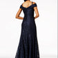 Vestido de renda ombro a ombro feminino R &amp; M Richards