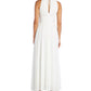 Vestido feminino R &amp; M Richards com decote em forma de fechadura, branco, tamanho 8