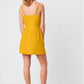 Vestido feminino French Connection Whisper com decote em V e saia envelope, marrom, tamanho 4