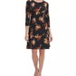 Vestido floral Miranda feminino Tommy Hilfiger, cor carvão, tamanho 6