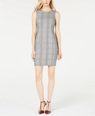 Vestido xadrez Calvin Klein feminino cinza tamanho 4