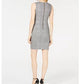 Vestido xadrez Calvin Klein feminino cinza tamanho 4