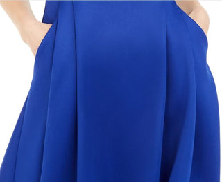 Vestido Teeze Me Junior com bolso e ombro de fora, azul, tamanho 13