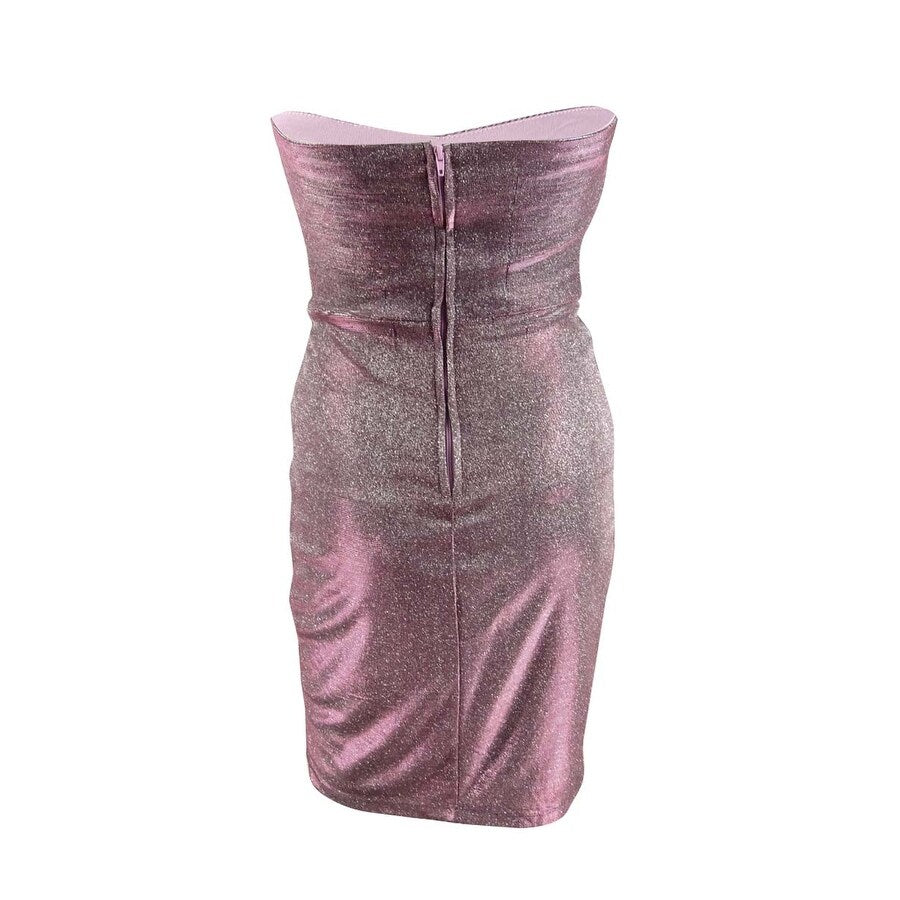 Vestido sem alças com glitter Teeze Me Junior, roxo, tamanho 9
