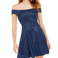 Vestido metálico tomara que caia Teeze Me Junior, azul, tamanho 5