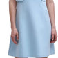 Vestido feminino HARPER ROSE com botões frontais e corte A, azul, tamanho 8