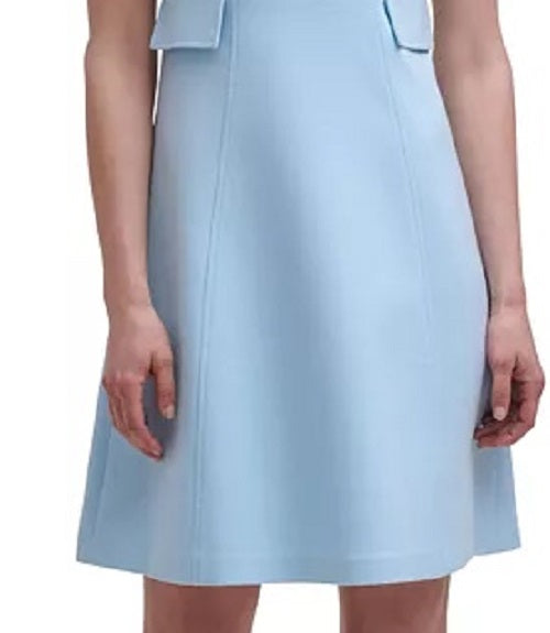 Vestido feminino HARPER ROSE com botões frontais e corte A, azul, tamanho 8