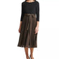 Vestido midi plissado com efeito em camadas Jessica Howard feminino, cinza, tamanho 12